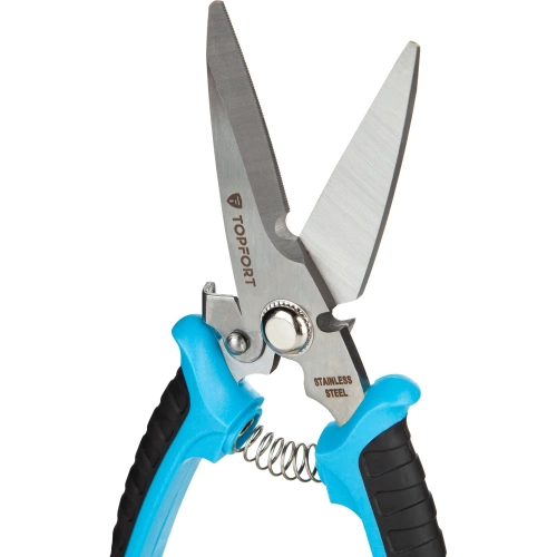 Ножницы по металлу Topfort 8 ручки прорезинованные, сталь 1704753 фото 10 Ножницы по металлу Topfort 8 ручки прорезинованные, сталь 1704753 фото 10