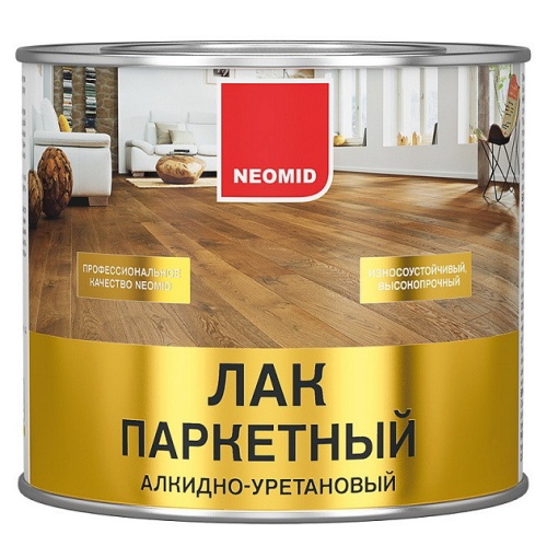 Лак алкидно-уретановый паркетный Neomid глянцевый 2,5 л
