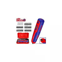 Отвертка аккумуляторная emtop напряжение: 4 В Шестигранный хвостовик: 1/4 " Скорость холостого хода: 260 об / мин Максимальный крутящий момент: 5 Нм ECSR0406