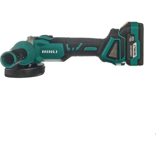 Аккумуляторная бесщеточная угловая шлифмашина MINLI 125mm Li-ion 18Vx2 DC201-4.0A фото 6