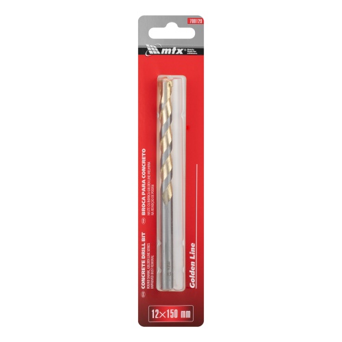 Сверло по бетону Golden Line, 12 х 150 мм цилиндрический хвостовик MTX фото 4