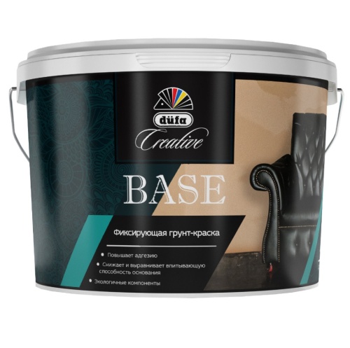 Краска грунтовочная акриловая Dufa Creative Base матовая 4 кг Краска грунтовочная акриловая Dufa Creative Base матовая 4 кг