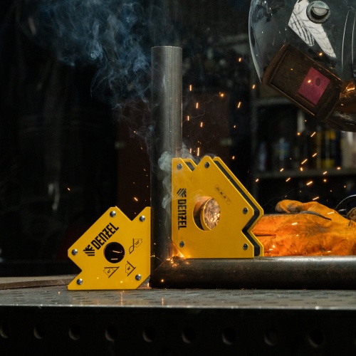 Фиксатор магнитный для сварочных работ усилие 75 LB Denzel фото 7