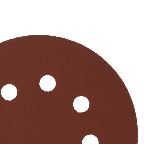 Круг абразивный на ворсовой подложке под "липучку", перфорированный, P 600, 125 мм, 5 шт Сибртех фото 4