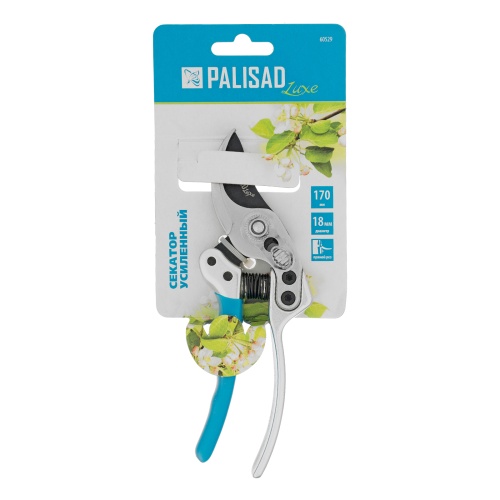 Секатор прямого реза, 170 мм, усиленный, нижняя рукоятка в ПВХ - оболочке, Luxe, Palisad фото 7