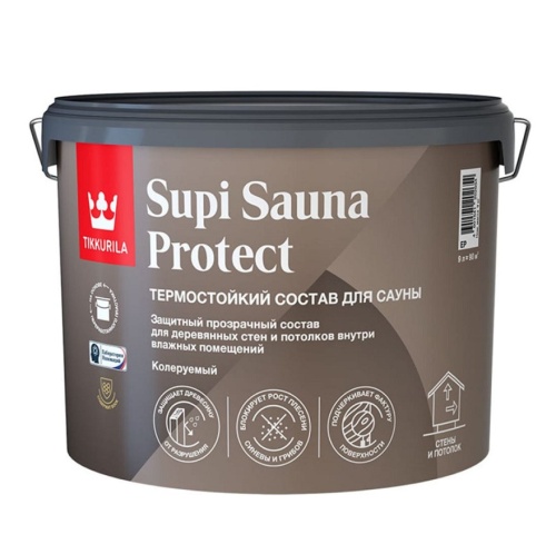 Состав защитный Tikkurila Supi Sauna Protect EP 9 л