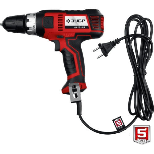 Сетевая дрель-шуруповерт ЗУБР 400 Вт ДШ-М1-400-2 фото 7 Сетевая дрель-шуруповерт ЗУБР 400 Вт ДШ-М1-400-2 фото 7