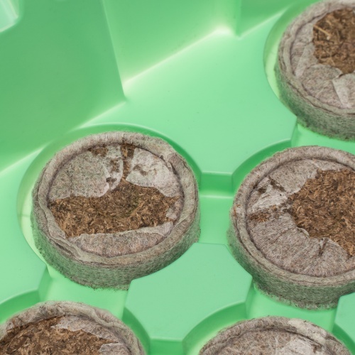 Мини-парник с крышкой, с торфяными таблетками, 240х125х50 мм, 11 ячеек, полистирол фото 5 Мини-парник с крышкой, с торфяными таблетками, 240х125х50 мм, 11 ячеек, полистирол фото 5