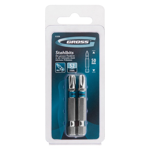Бита РН3 х 50, сталь S2, 2 шт. Gross фото 4 Бита РН3 х 50, сталь S2, 2 шт. Gross фото 4