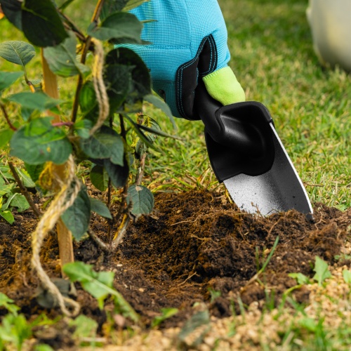 Совок посадочный широкий, 90х275 мм, стальной, полипропиленовая рукоятка, BASE Palisad фото 9