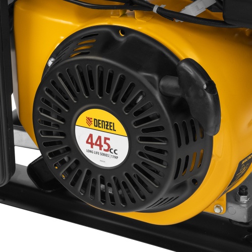 Генератор бензиновый PS 80 EA, 8.0 кВт, 230 В, 25 л, коннектор автоматики, электростартер Denzel фото 11 Генератор бензиновый PS 80 EA, 8.0 кВт, 230 В, 25 л, коннектор автоматики, электростартер Denzel фото 11