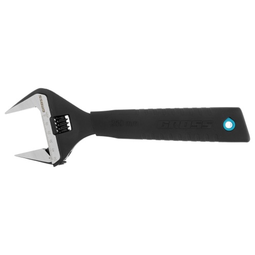 Ключ разводной, 250 мм, CrV, тонкие губки, защитные насадки Gross фото 3