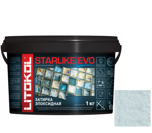Затирка эпоксидная для швов Litokol Starlike Evo S.300 Azzurro Pastello 1 кг