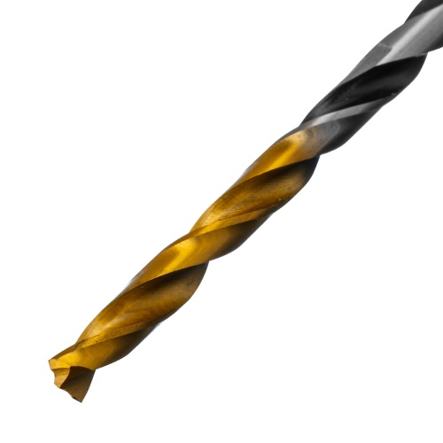 Сверло спиральное по металлу 3,5 x 70мм, Р6М5, Golden Tip, многогранная заточка, 2шт. Denzel фото 3