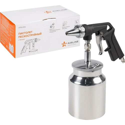 Пескоструйный пистолет с бачком Airline ATBU006