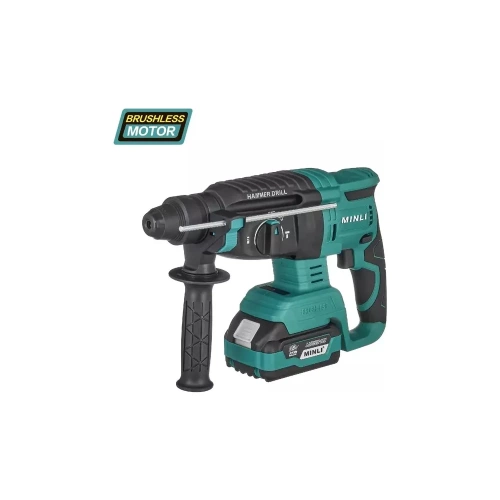 Бесщеточный аккумуляторный перфоратор MINLI 26мм. 1.87N.m Li-ion 18Vx2 / 4.0A DC2602 фото 3 Бесщеточный аккумуляторный перфоратор MINLI 26мм. 1.87N.m Li-ion 18Vx2 / 4.0A DC2602 фото 3