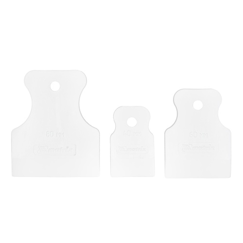 Набор шпателей 40-60-80 мм, белая резина, 3 шт Matrix Набор шпателей 40-60-80 мм, белая резина, 3 шт Matrix