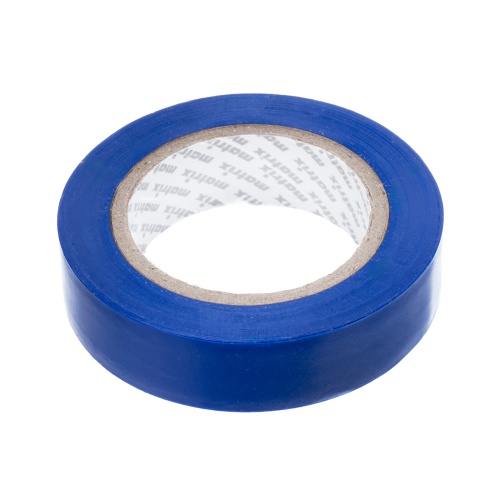 Изолента ПВХ, 15 мм х 10 м, синяя, 150 мкм Matrix фото 3