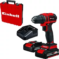 Аккумуляторная дрель Einhell pxc te-cd 18/40 li bl, 18в, 40нм, патрон 10мм, 2x2,0 aч, кейс 4513995