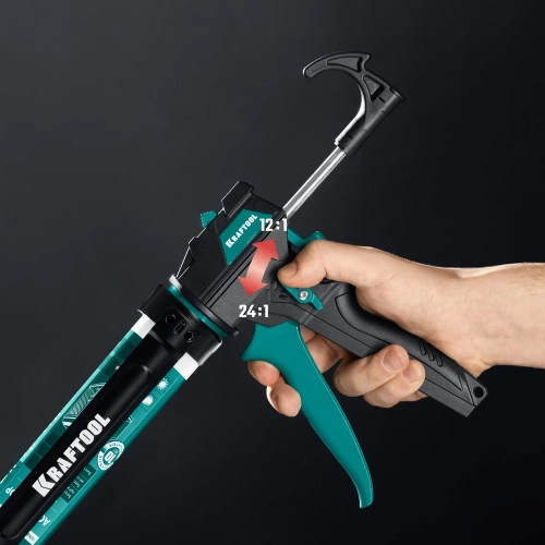 Универсальный закрытый пистолет для герметика 310 мл KRAFTOOL Ultra 06679 фото 9 Универсальный закрытый пистолет для герметика 310 мл KRAFTOOL Ultra 06679 фото 9