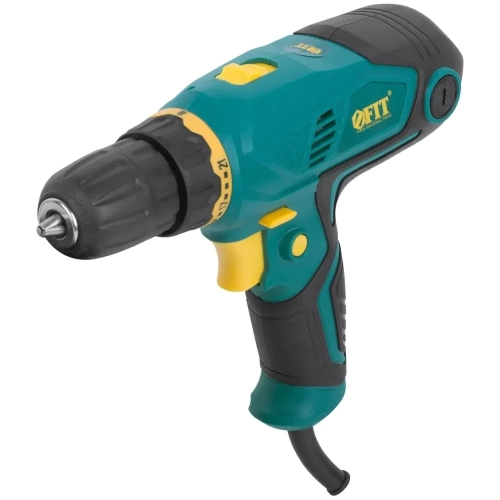 Электрическая дрель-шуруповерт FIT 300 Вт, 0-500/1650 об/мин, БзП 10 мм, резкий наклон, 25 Нм, быстрая смена щеток 80016 фото 8