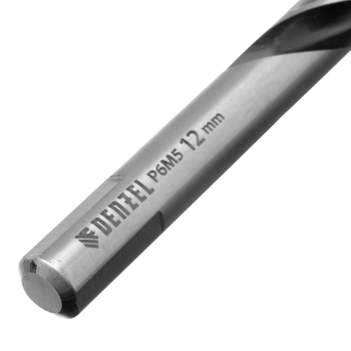 Сверло спиральное по металлу 12 x 151мм, Р6М5, Golden Tip, многогранная заточка Denzel фото 4 Сверло спиральное по металлу 12 x 151мм, Р6М5, Golden Tip, многогранная заточка Denzel фото 4