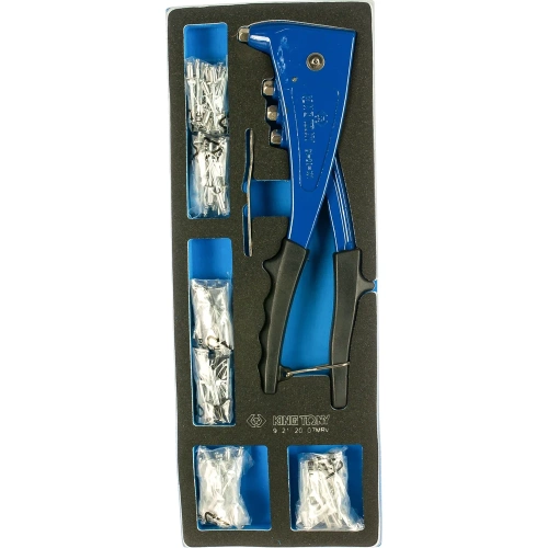 Заклепочник с набором заклепок, ложемент, 121 предмет KING TONY 9-21-20-07MRV фото 4