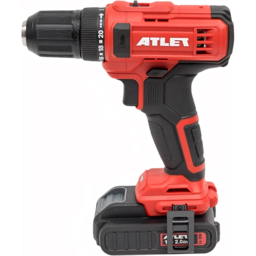 Аккумуляторная дрель-шуруповерт ATLET 18 В, 2 АКБ, 2 Ач, в кейсе CDT218D5 фото 7