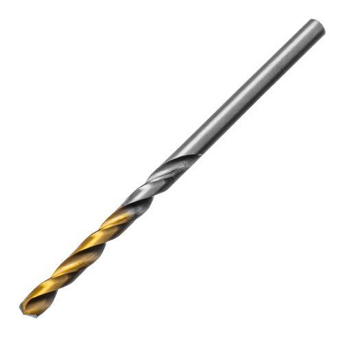Сверло спиральное по металлу 3,5 x 70 мм, Р6М5, Golden Tip , 2шт. Denzel фото 2
