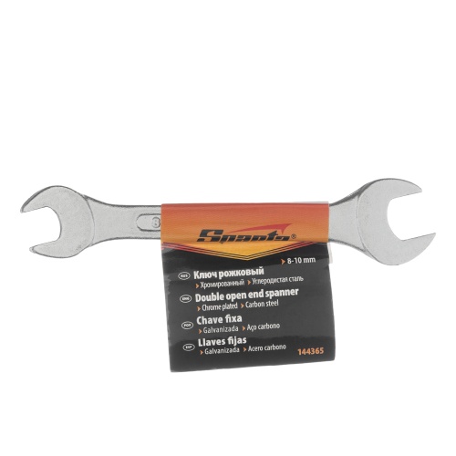 Ключ рожковый, 8 х 10 мм, хромированный Sparta фото 4