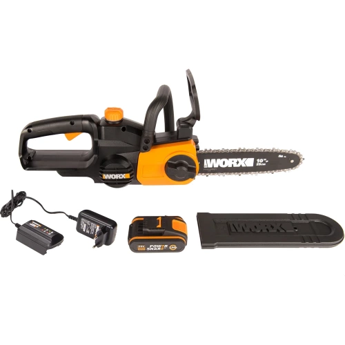 Аккумуляторная цепная пила WORX 20в, 25 см, 2ач х1 и зу 2а WG322E.1 фото 7 Аккумуляторная цепная пила WORX 20в, 25 см, 2ач х1 и зу 2а WG322E.1 фото 7