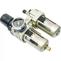 Фильтр-влагоотделитель для компрессора с регулятором давления и лубрикатором (1/4"; 1700 л/мин; 10 бар) Gigant GAC3010-02