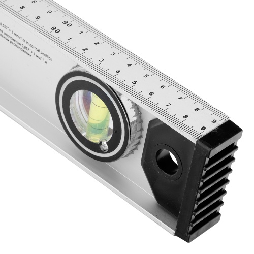 Уровень алюминиевый "Рельс", 1000 мм, 3 глазка (1 поворотный) Matrix фото 8