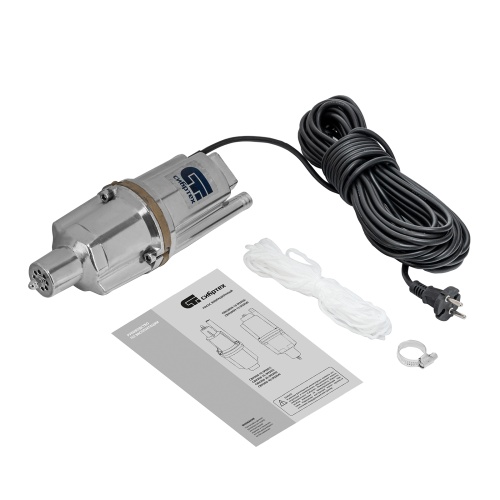 Вибрационный насос СВН300Н-15, нижний забор, 300 Вт, напор 75 м, 1200 л/ч, кабель 15 м Сибртех фото 10