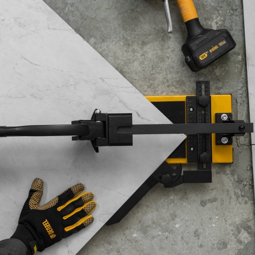 Плиткорез рельсовый 1000х16мм, каретка на подш., стальная станина, усил. рукоятка-пенал Denzel фото 19