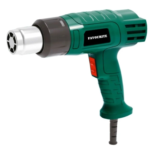 Фен промыш-й FAVOURITE FHGP 2000K 2000Вт, 400/600С, 300/500л/мин 2реж, насадки 119112000