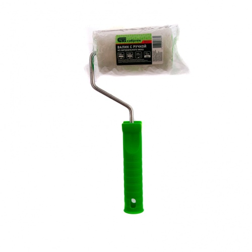 Валик с натуральным мехом Сибртех 48/100 мм ворс 12 мм D ручки 6 мм фото 4