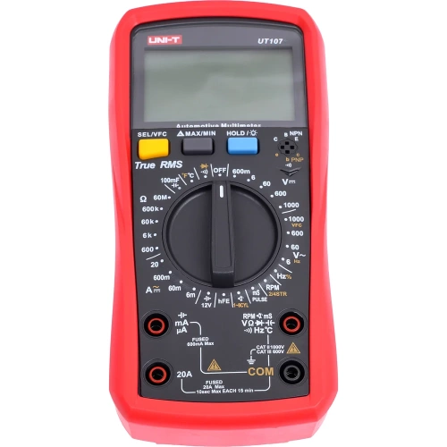 Мультиметр цифровой автомобильный UNI-T UT107+ 00-00014647 фото 5 Мультиметр цифровой автомобильный UNI-T UT107+ 00-00014647 фото 5