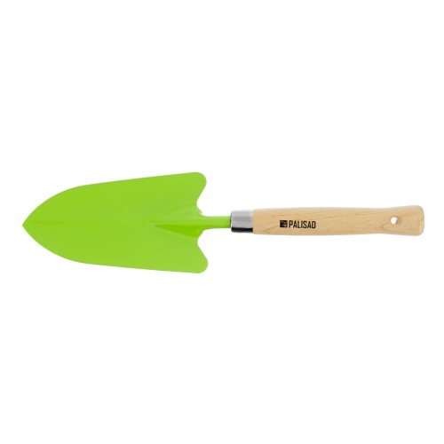 Совок посадочный узкий, 85 х 380 мм, стальной, деревянная рукоятка, Classic, Palisad фото 3