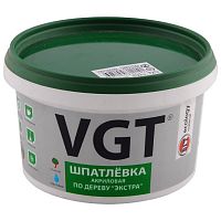Шпатлевка акриловая по дереву VGT Экстра белая 1 кг