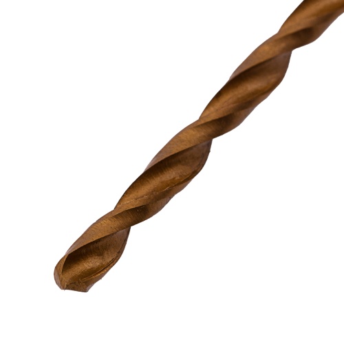 Сверло по металлу, 3.5 мм, HSS, нитридтитановое покрытие, цилиндрический хвостовик Matrix фото 3