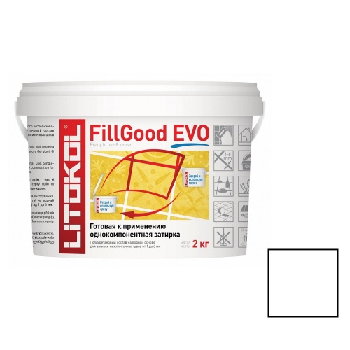 Затирка полиуретановая Litokol FillGood Evo F.100 Bianco Assoluto 2 кг Затирка полиуретановая Litokol FillGood Evo F.100 Bianco Assoluto 2 кг