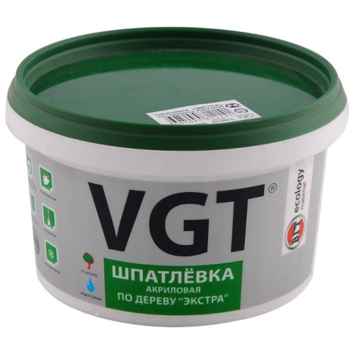 Шпатлевка акриловая по дереву VGT Экстра белая 1 кг Шпатлевка акриловая по дереву VGT Экстра белая 1 кг