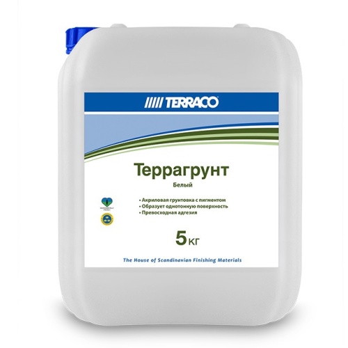 Грунтовка универсальная Terraco Terragrunt White/Colored 5 кг Грунтовка универсальная Terraco Terragrunt White/Colored 5 кг