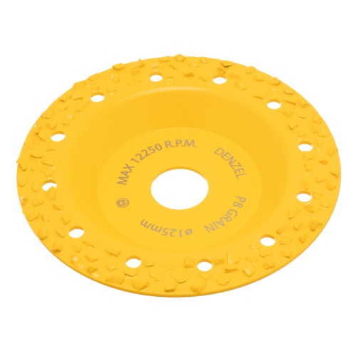 Чашка твёрдосплавная зачистная,125 мм, Плоская, крупное зерно #8// Denzel фото 3
