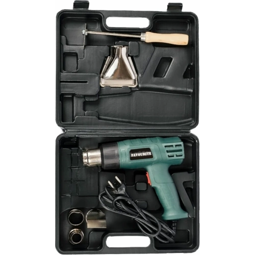 Фен промыш-й FAVOURITE FHGP 2000K 2000Вт, 400/600С, 300/500л/мин 2реж, насадки 119112000 фото 7