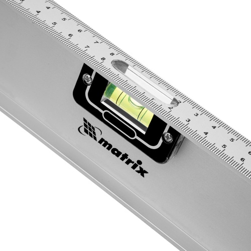 Уровень алюминиевый "Рельс", 800 мм, 3 глазка (1 поворотный) Matrix фото 3