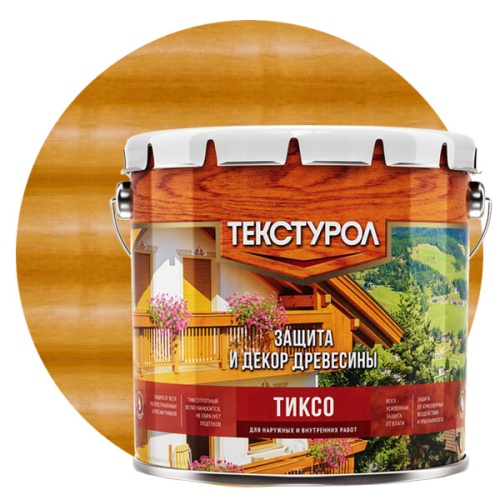 Средство для защиты древесины Текстурол Тиксо Дуб 3 л Средство для защиты древесины Текстурол Тиксо Дуб 3 л