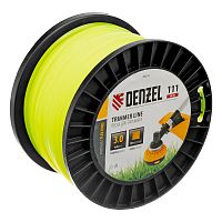 Леска для триммера квадрат, 3,0мм х 111м, на DIN катушке FLEX CORD Denzel