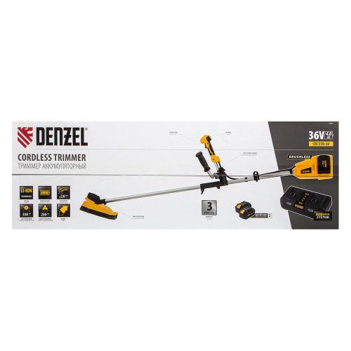 Триммер аккумуляторный бесщеточный CBC350-36, Li-ion, 36 В, 350 мм Denzel фото 13